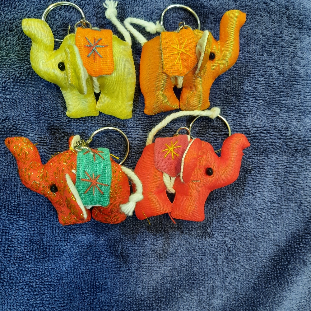 Handmade Elephant Keychains - Picture 2 of 7